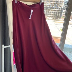 Brand New Silk Midi Skirt